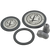 3M Littmann Stethoscope Spare Parts Kit for Classic III and Cardiology IV – Core Grey with diaphragms and soft-sealing eartips.
