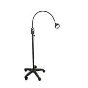 6W LED Examination Light Black Including Mobile Base and Wall Mount