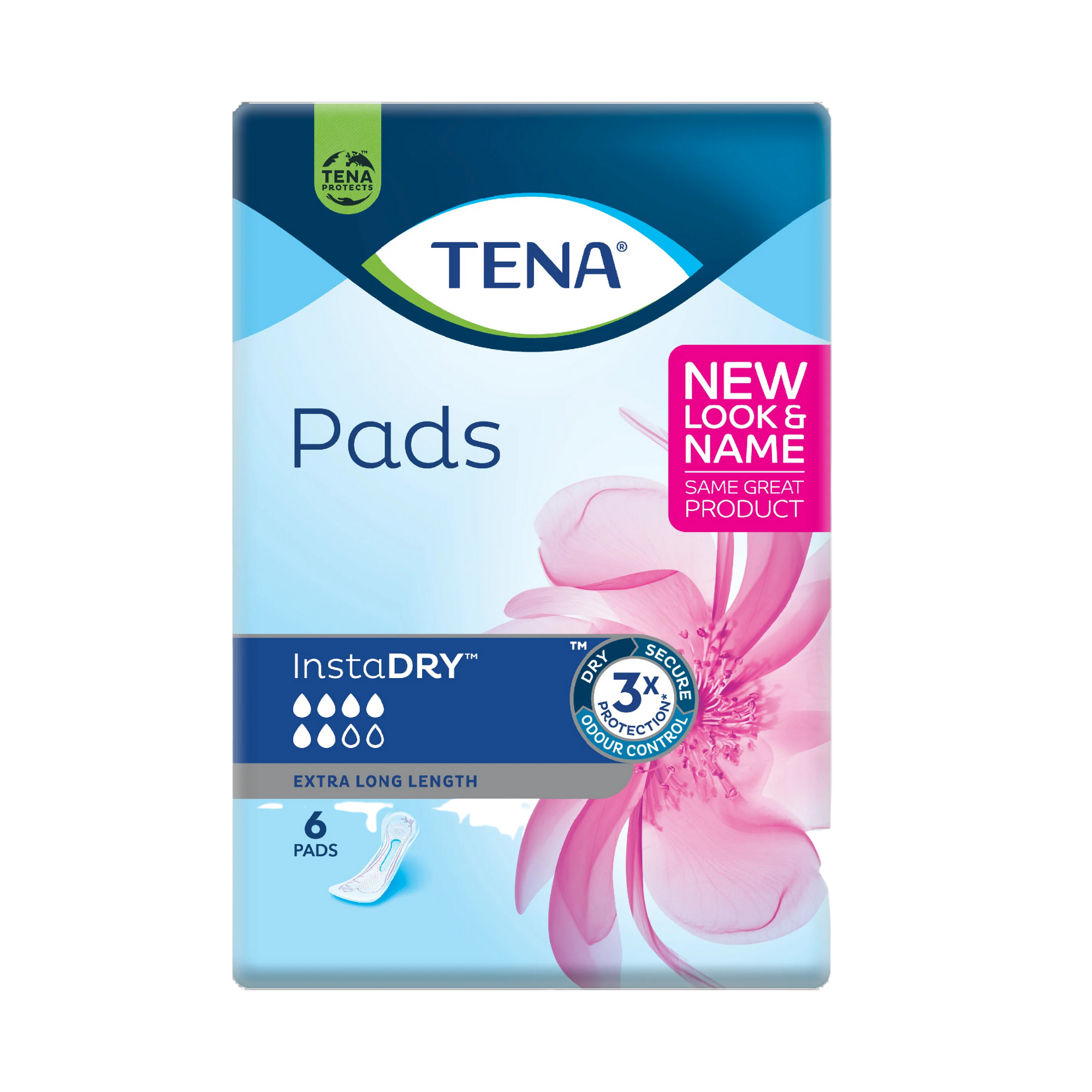 Tena Pads InstaDry Extra Long Length