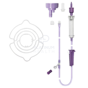 Flocare Gravity Pack & Bottle Set Y-Port Drip Chamber Feeding Tubes Accessories