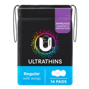 U By Kotex Regular Ultrathins Wing