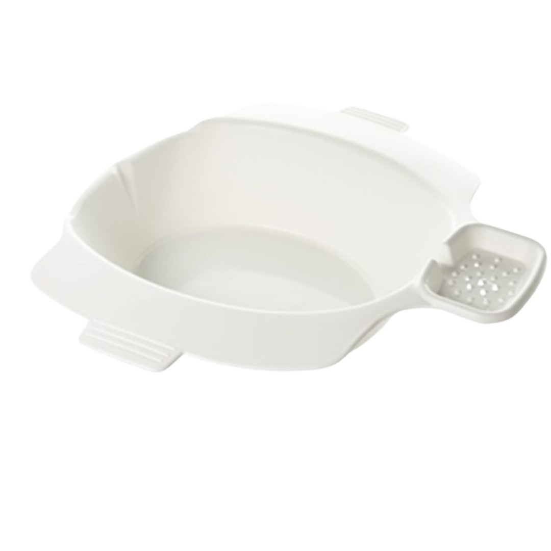 ADL portable bidet bowl, lightweight durable design, easy to use with standard toilets, supports hygiene, comfort, and independence in daily personal care.
