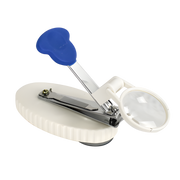 Nail Clippers & Sander Combination Set with Magnifier, durable grooming aid for safe nail care at home or in aged care.