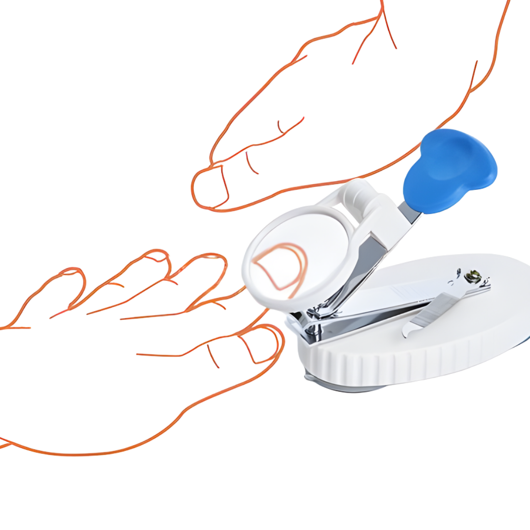 Nail Clippers & Sander Combination Set with Magnifier, durable grooming aid for safe nail care at home or in aged care.
