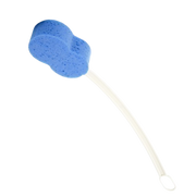 ADL Hygiene Scrub Mate long handled sponge, lightweight design, extended reach for bathing, supports hygiene and independence with minimal effort.