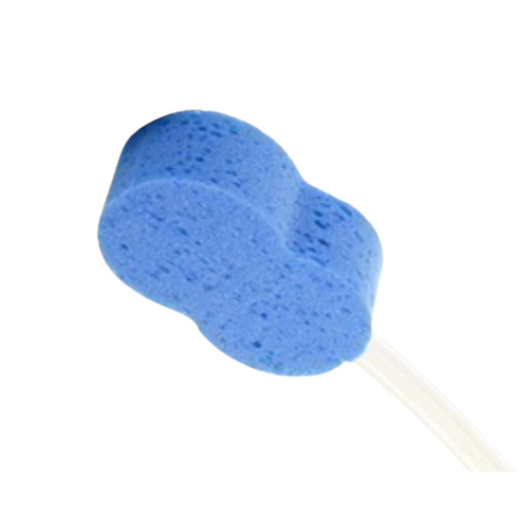 ADL Hygiene Scrub Mate long handled sponge, lightweight design, extended reach for bathing, supports hygiene and independence with minimal effort.