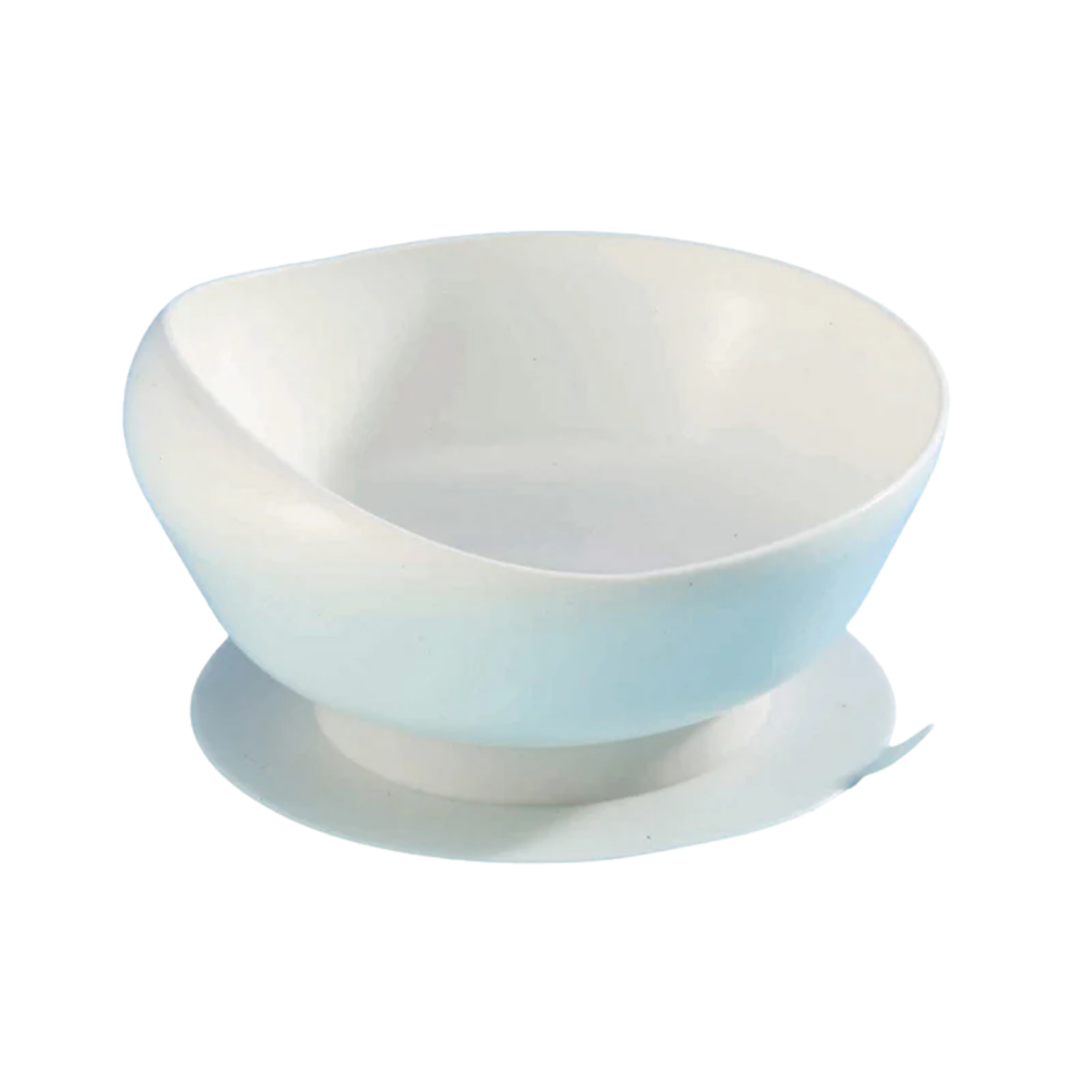 ADL Kitchen Medici Scoop Bowl with suction cup base, stable non-slip design, high-sided edge for easy scooping, supports independence in safe food preparation.