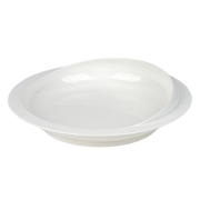 ADL Kitchen Medici scoop plate in ivory with suction cup base, stable non‑slip design, raised edge aids scooping, supports safe and independent dining.