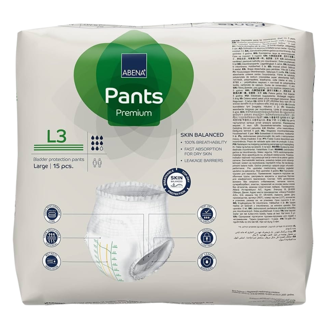 Abena Pants Premium L3 Green 2400ml 100-140cm