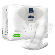 Packaging of Abena Slip Basic bladder protection briefs on a white background