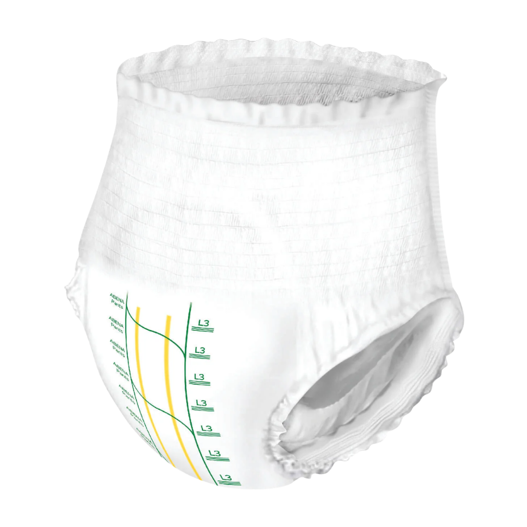 Abena Pants XL1 Orange 1400ml provide discreet, breathable protection with secure fit for waist sizes 130–170cm, ensuring confidence and comfort daily.