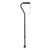 Airgo Comfort-Plus Aluminum Cane with offset ergonomic handle and non-slip rubber tip, designed for lightweight, adjustable support and wrist comfort.