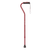 Airgo Comfort-Plus Aluminum Cane with offset ergonomic handle and non-slip rubber tip, designed for lightweight, adjustable support and wrist comfort.
