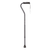 Airgo Comfort-Plus Aluminum Cane with offset ergonomic handle and non-slip rubber tip, designed for lightweight, adjustable support and wrist comfort.