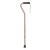 Airgo Comfort-Plus Aluminum Cane with offset ergonomic handle and non-slip rubber tip, designed for lightweight, adjustable support and wrist comfort.