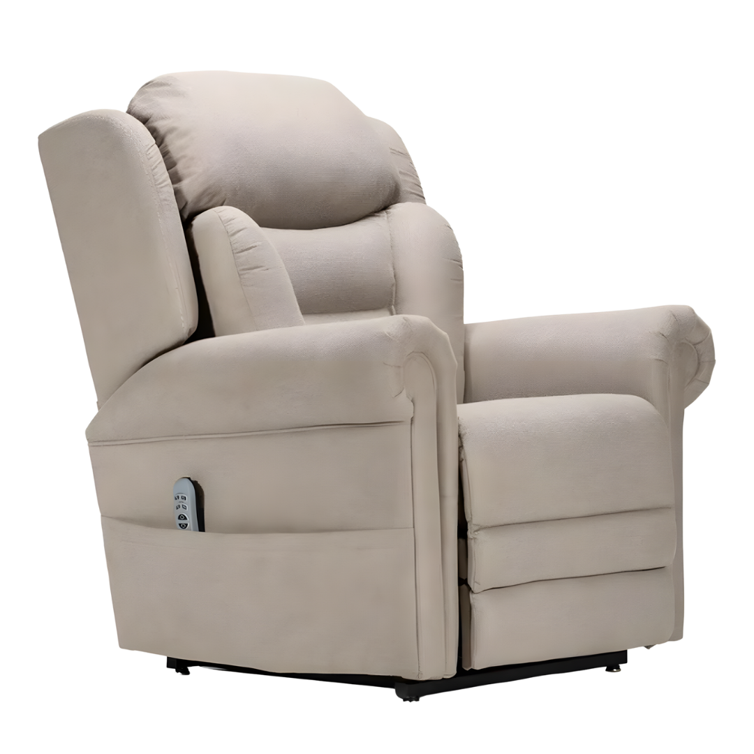 Alivio Donatello Lateral Back Merino Steel Quad Motor Lift Chair Petite, supportive mobility chair with quad motor and stylish durable finish.