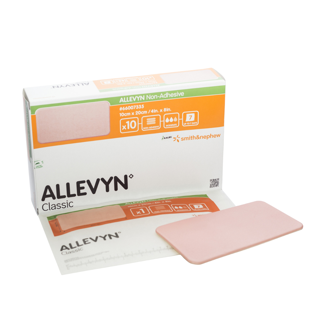 ALLEVYN Non-Adhesive Foam Dressing – Gentle, absorbent wound dressing for fragile skin and moderate to heavy exudate