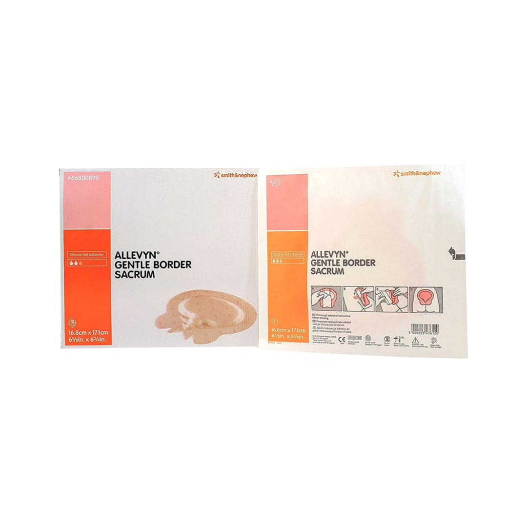 ALLEVYN Gentle Border Sacrum Dressing 16.8cm – Silicone adhesive foam dressing for sacral wounds