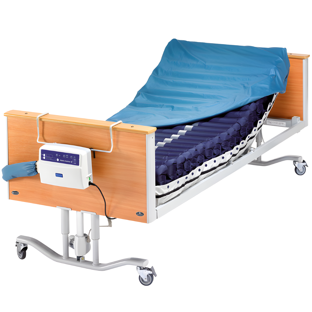 Arjo Alpha Active 4 Mattress Replacement System single size, providing alternating pressure therapy for advanced comfort and pressure injury prevention.
