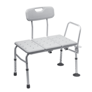 Aspire Bariatric Bath Transfer Bench with wide seat and curved backrest, ideal for safe bath transfers for heavier users.