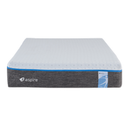 Aspire ComfiMotion Memory Foam Mattress in King Single size with Portobello Grey Sides, featuring pressure-relieving foam and breathable stretch-knit cover for comfort and support in home or aged care settings.
