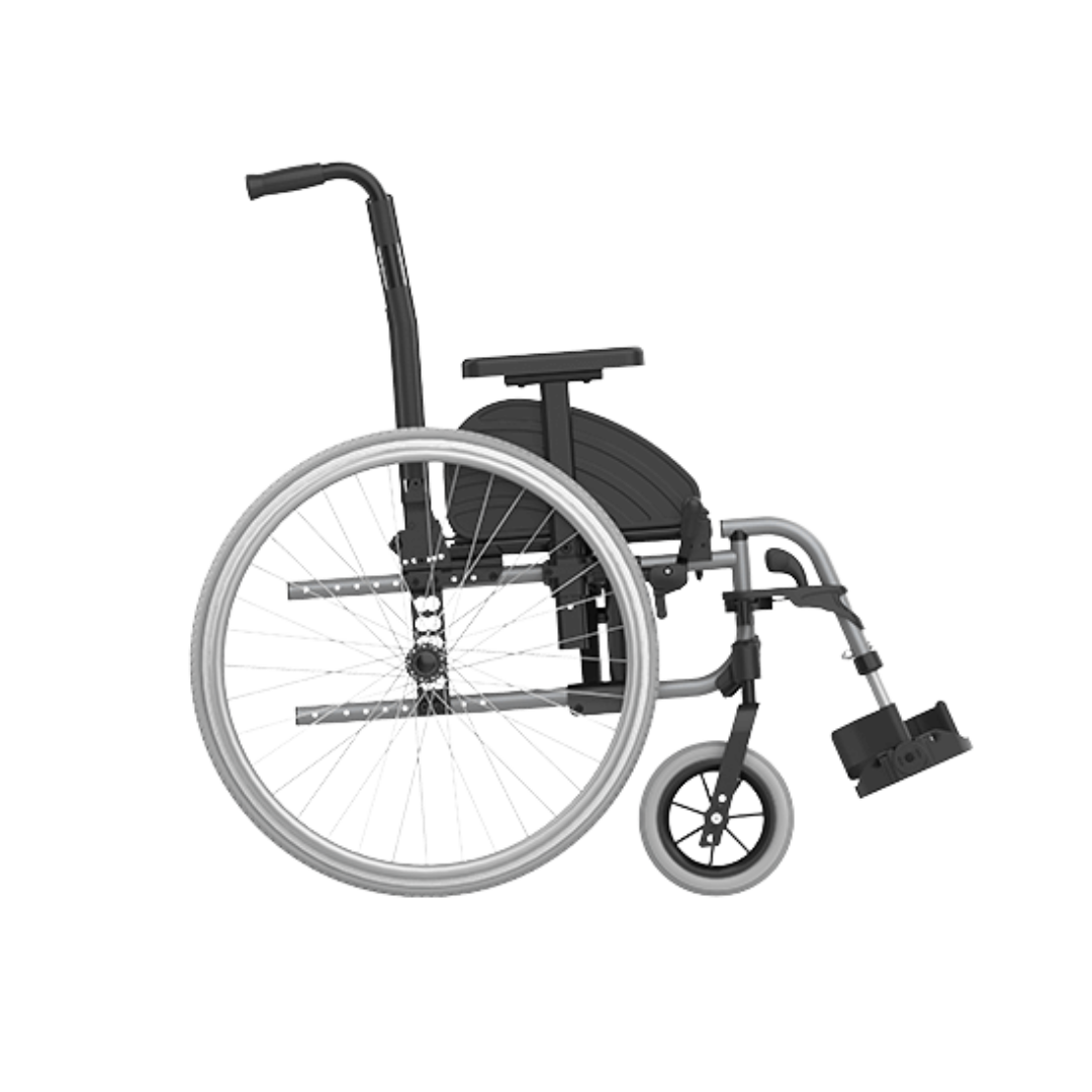 Aspire Evoke 2 Youth Wheelchair – lightweight, self-propelled wheelchair with adjustable seat and backrest, designed for young users.
