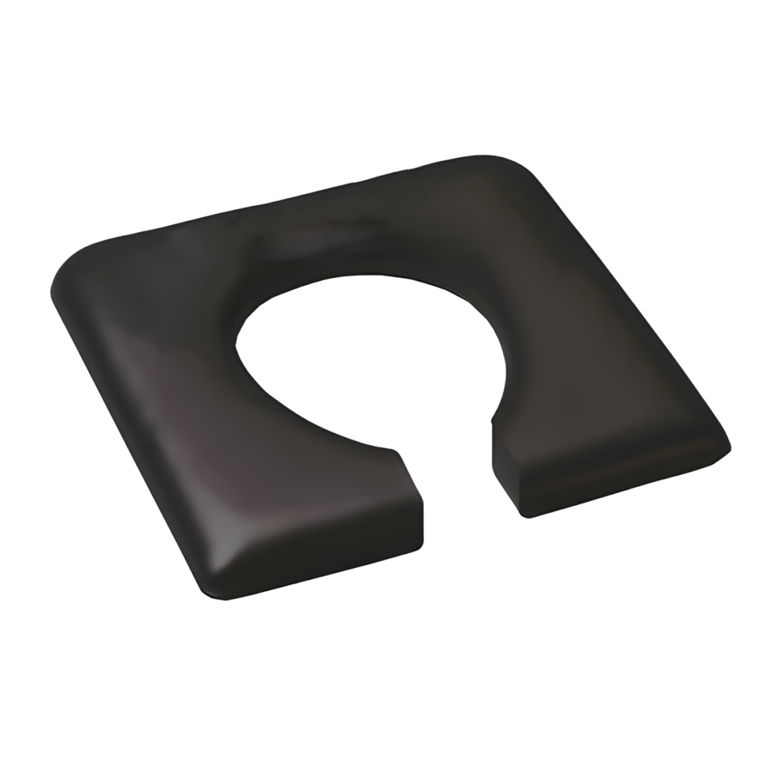 Aspire Hand Made Pressure Reducing Seat – ergonomic grey padded seat for shower commodes with contoured pressure relief design.