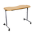 Aspire Overchair Table with beech laminate top, height-adjustable frame and wheels for use over chairs or recliners.