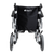 Aspire Transit 3 Folding Wheelchair with black steel frame, swing-away footrests, and padded armrests for attendant-assisted mobility.