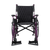 Aspire VIDA X Folding Wheelchair with adjustable armrests, swing-away leg rests, and large self-propelling rear wheels in a charcoal aluminium frame.