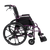 Aspire VIDA X Folding Wheelchair with adjustable armrests, swing-away leg rests, and large self-propelling rear wheels in a charcoal aluminium frame.