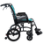 Aspire VIDA X Folding Wheelchair with adjustable armrests, swing-away leg rests, and large self-propelling rear wheels in a charcoal aluminium frame.
