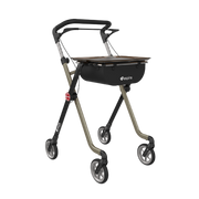 Aspire Vogue Indoor Walker with tray and storage bag – lightweight and stylish rollator for indoor use.