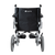 Aspire Transit 3 Folding Ward Wheelchair with black vinyl upholstery, swing-away footrests, and steel frame – ideal for clinical environments.