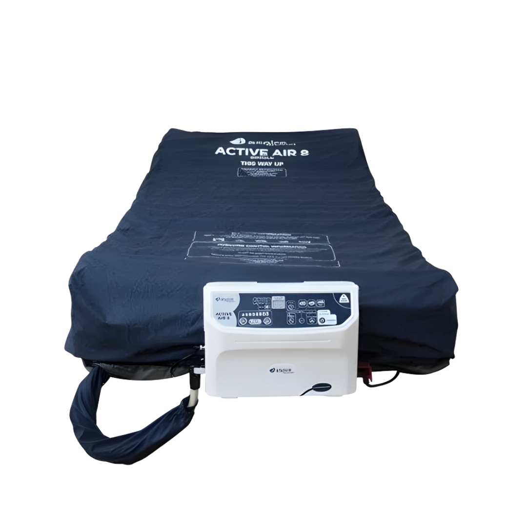 Aspire Active 8 Powered Mattress Single provides reliable alternating pressure therapy for patients at risk of pressure injuries in aged care and home settings.