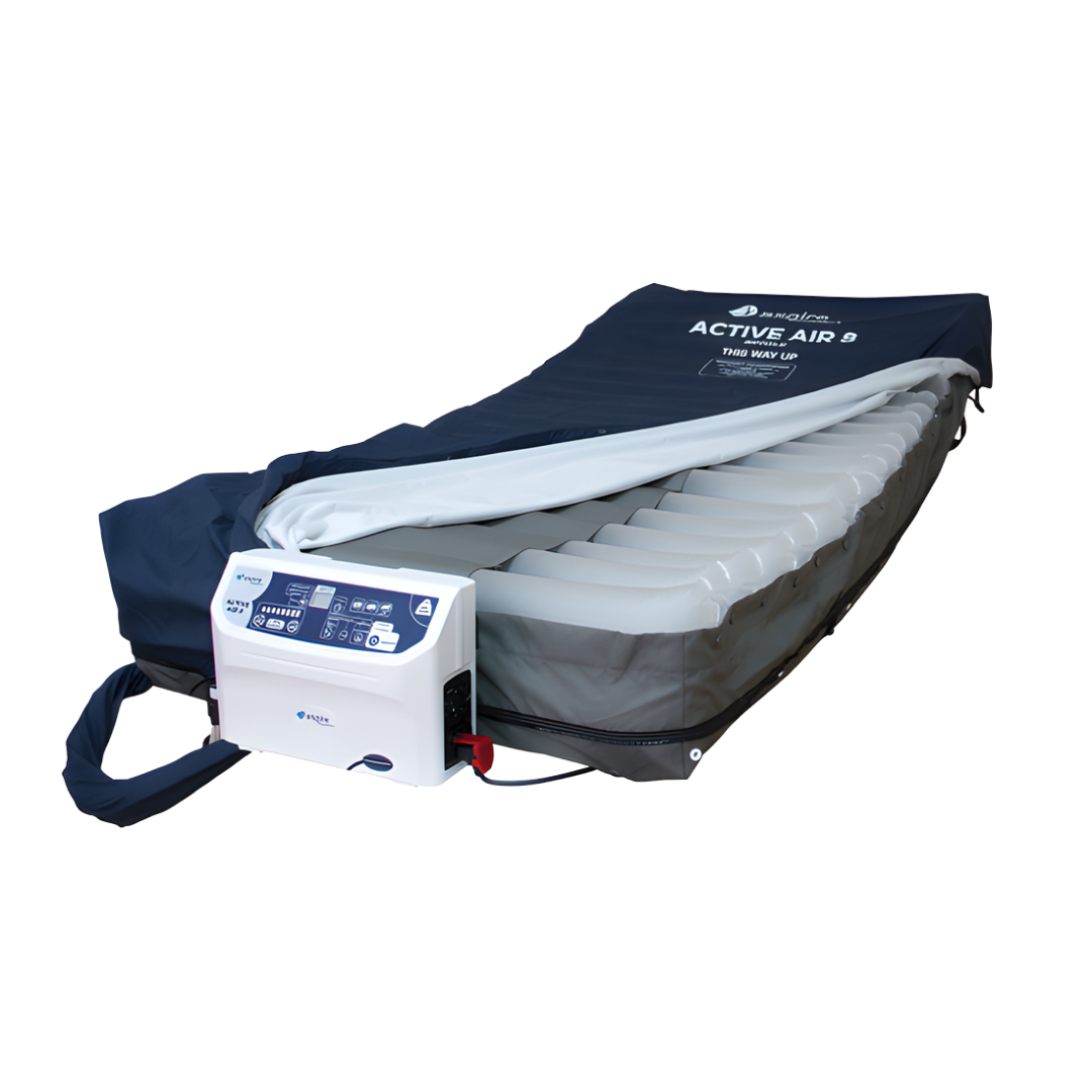 Aspire Active 8 Powered Mattress Single provides reliable alternating pressure therapy for patients at risk of pressure injuries in aged care and home settings.