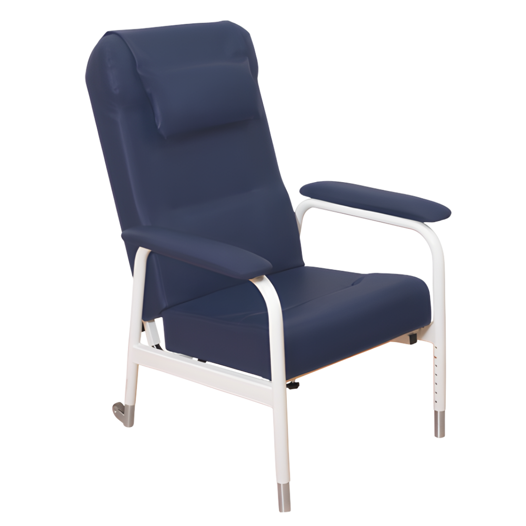 Aspire Adjustable High Back Day Chair Pressure Reducing variant, designed for aged care and rehabilitation, offering supportive seating and skin integrity protection.