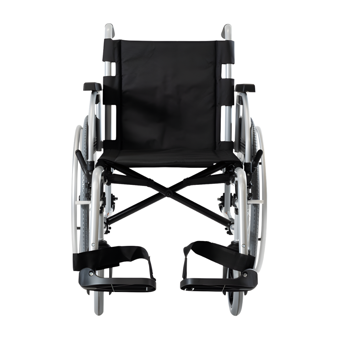 Aspire Assist 2 Wheelchair self-propelled 400mm seat, durable frame, and compact design for comfortable, independent mobility in home and aged care.