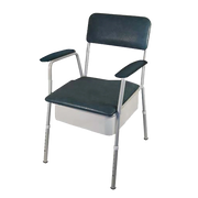 Aspire Classic Bedside Commode available in Slade and Champagne finishes. Provides comfort, dignity, and convenience.