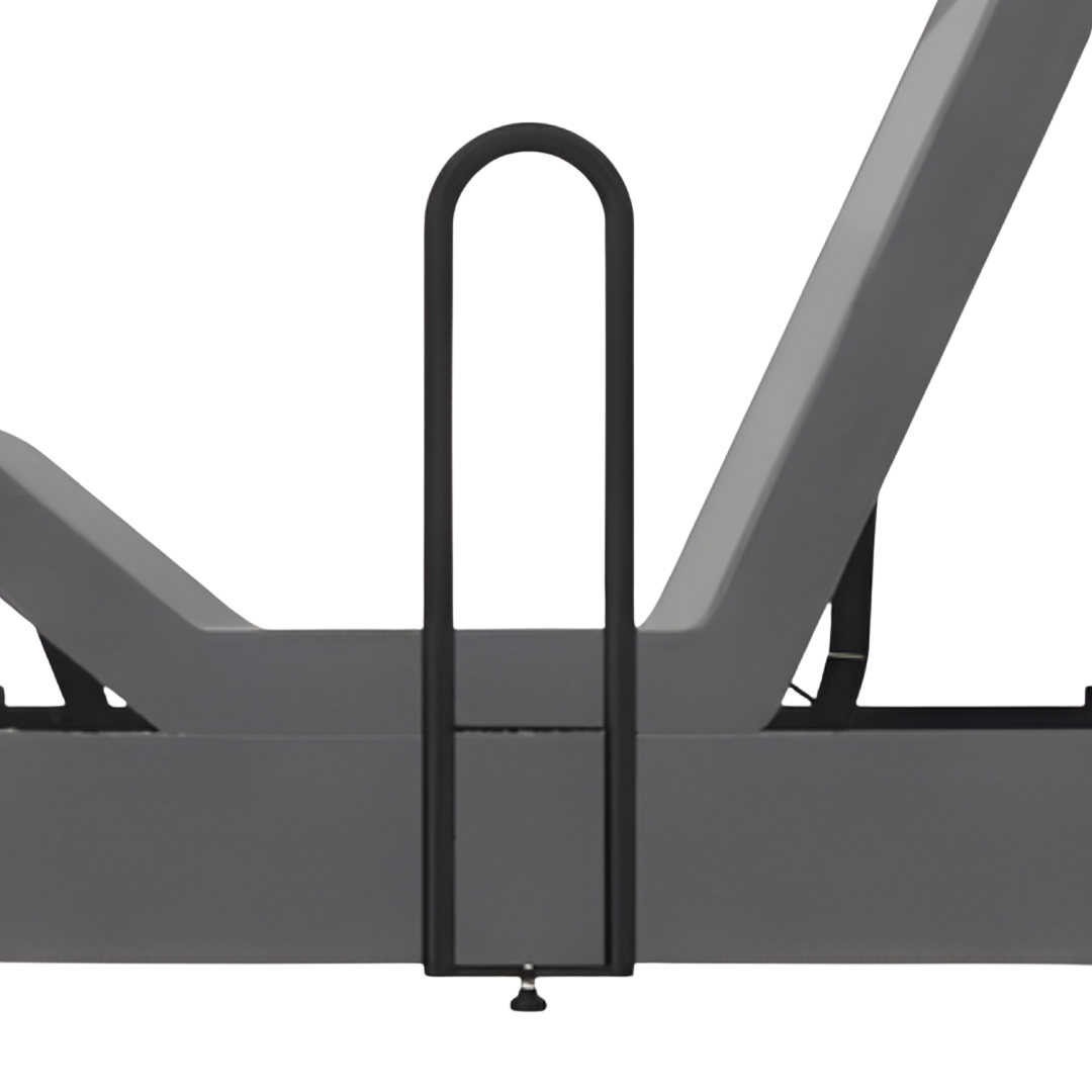 Aspire ComfiMotion Crook Handle Bed Rail offers ergonomic bedside support for safe transfers and repositioning.