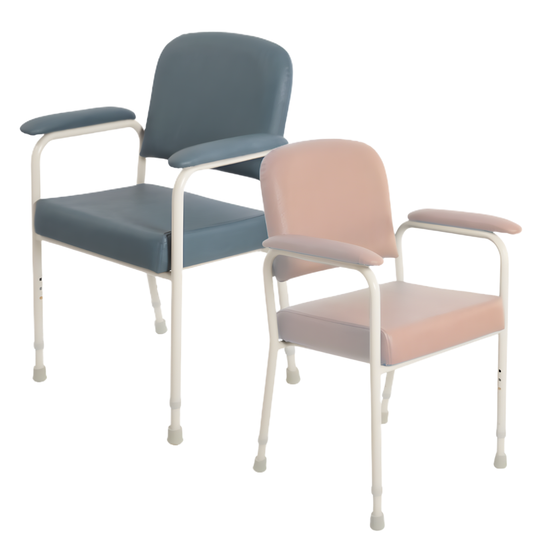 Aspire Low Back Classic Day Orthopaedic Chair in Champagne and Slate, offering supportive seating and comfort for aged care and home environments.