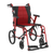 Aspire Socialite Folding Wheelchair with lightweight aluminium frame, padded seat, flip-up armrests, and swing-away footrests in a compact fold-down design.