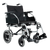 Aspire Transit 3 Folding Ward Wheelchair with black vinyl upholstery, swing-away footrests, and steel frame – ideal for clinical environments.