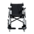 Aspire Transit 3 Folding Wheelchair with black steel frame, swing-away footrests, and padded armrests for attendant-assisted mobility.