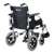 Aspire Transit 3 Folding Wheelchair with black steel frame, swing-away footrests, and padded armrests for attendant-assisted mobility.
