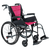 Aspire Vida Folding Manual Wheelchair with attendant brakes, swing-away footrests, and padded seat for caregiver-assisted mobility.