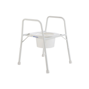 Aspire Wide 175kg Capacity Bariatric Design Removable Splash Guard Steel Over Toilet Aid 