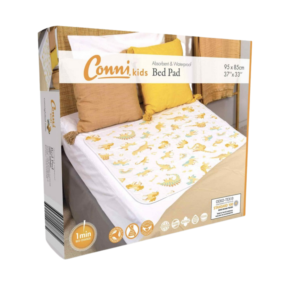 Conni Kids Bed Pad Unicorn & Dinosaur