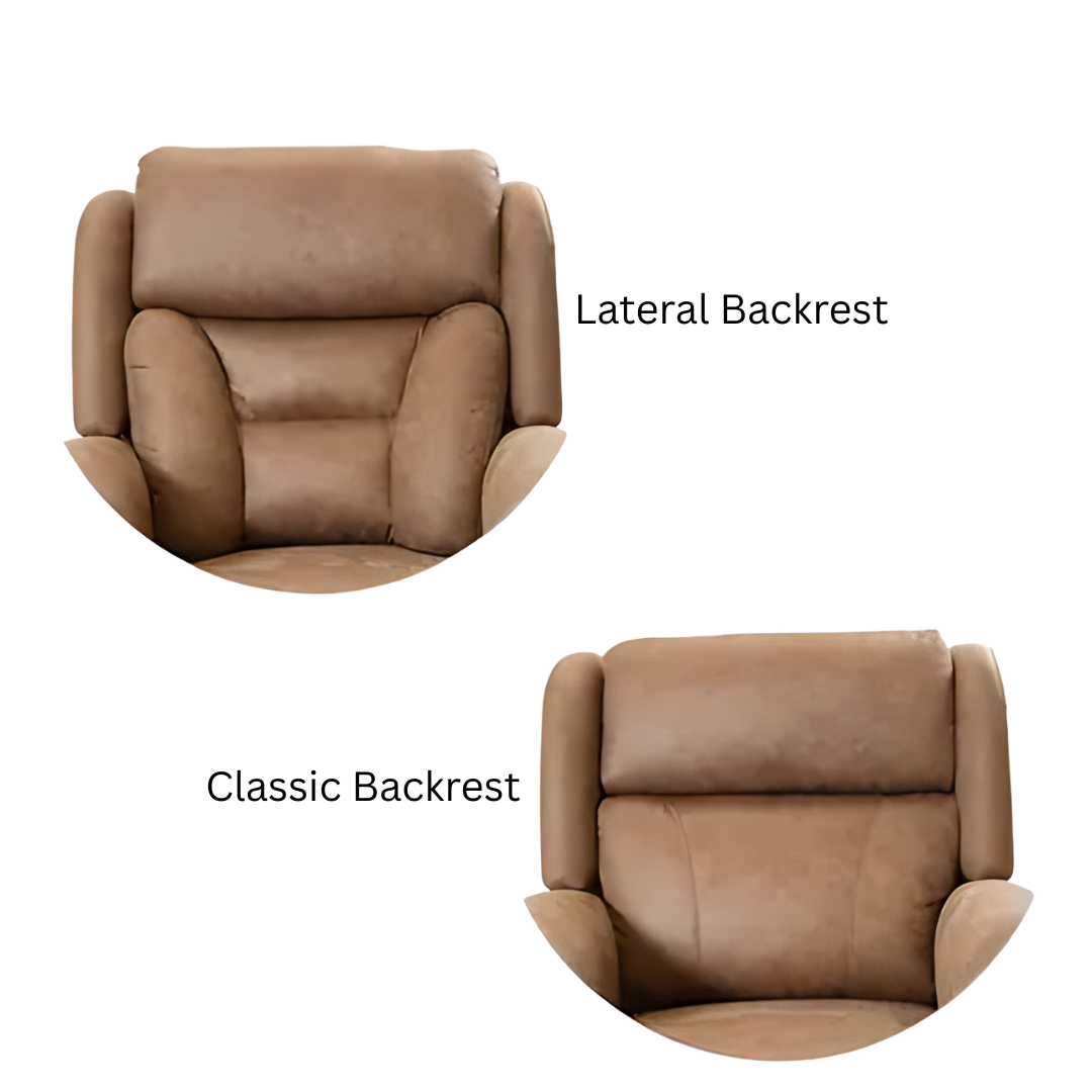 Classic Backrest for Aspire Raphael X Recliner Chair available in Golden Grain, Marina Grey, and Nordic Stone for supportive daily comfort.