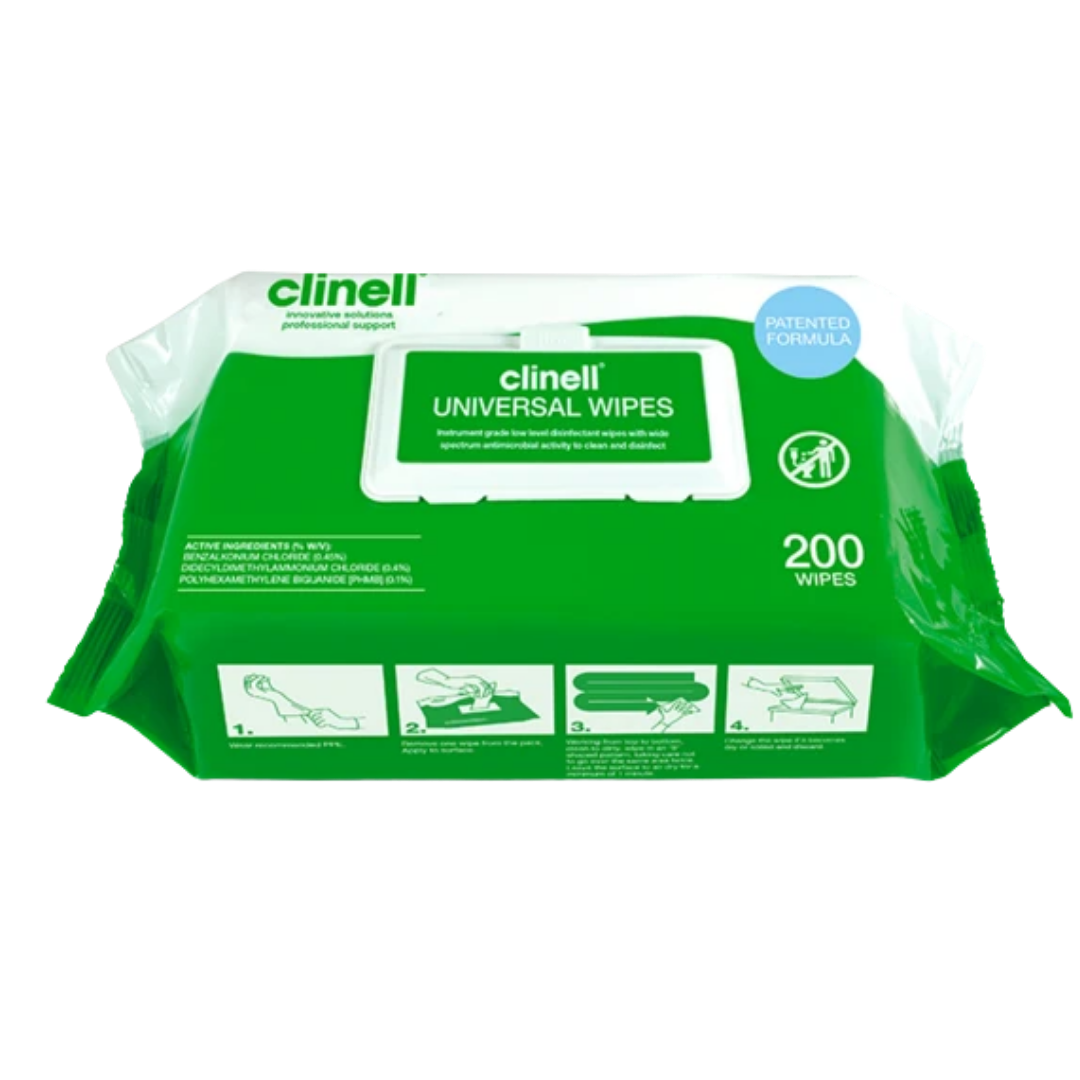 2-in-1 cleaning and disinfection of non-porous surfaces, medical equipment, and non-invasive medical devices in a single step
